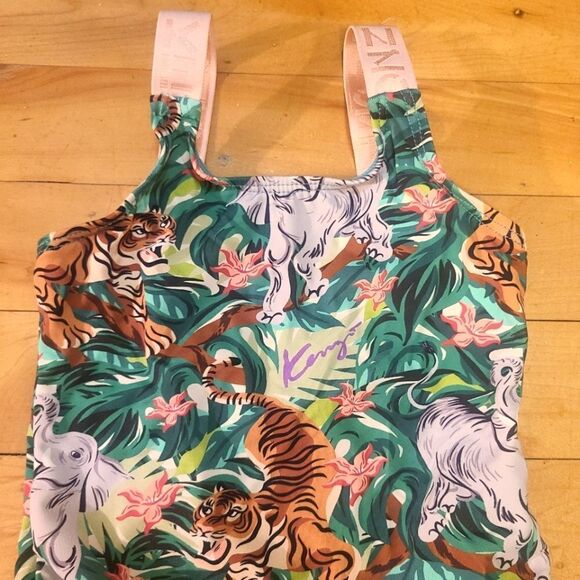 Kenzo Kids Jungle Print Swimsuit Size 2 - Picture 2 of 8